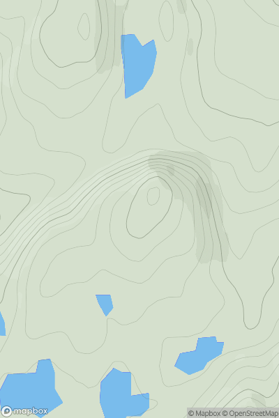 Thumbnail image for Sron Mhor [Lewis and Nearby Islands] showing contour plot for surrounding peak
